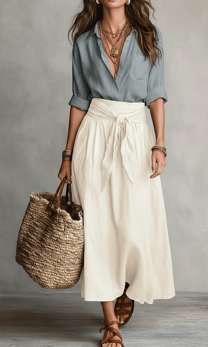 Antonia - Boho Skirt Set