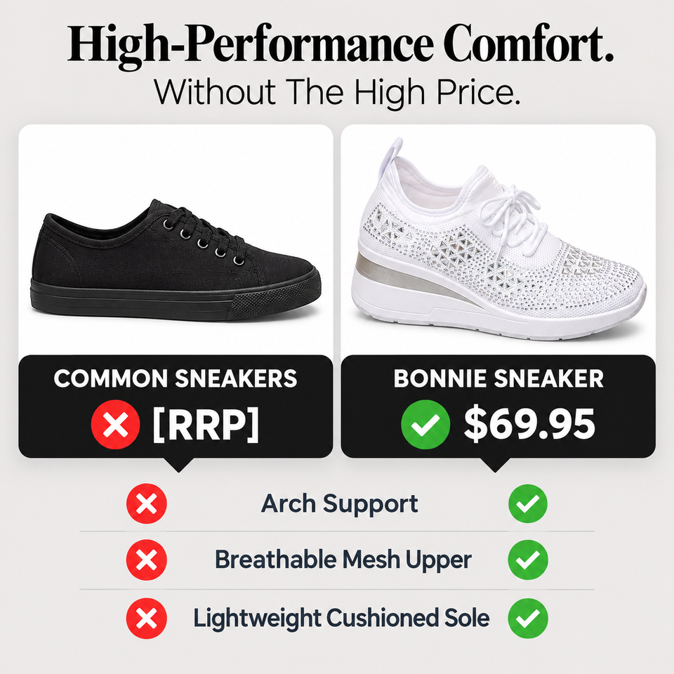 Bonnie orthopaedic sneaker construction