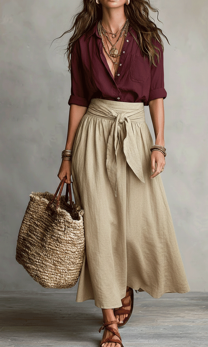 Antonia - Boho Skirt Set