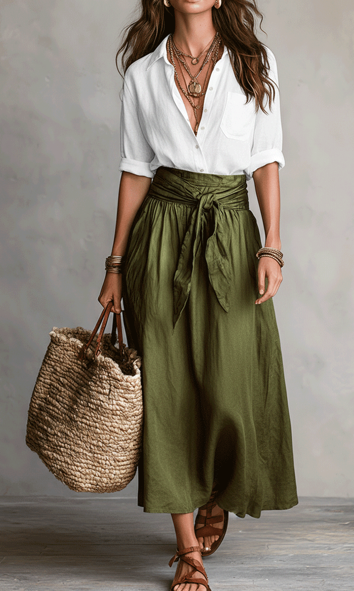 Antonia - Boho Skirt Set
