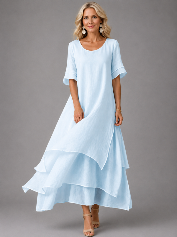 Olive Flowing Grace Maxi Dress