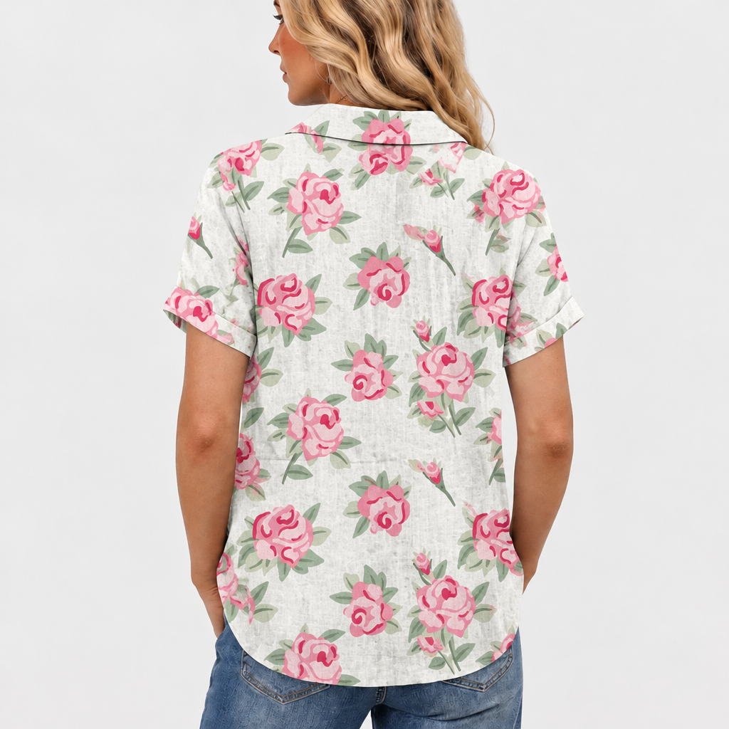 Imelda | Rose Collared Top