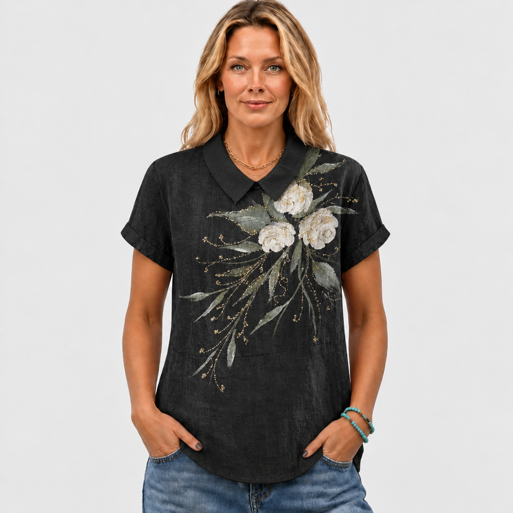 Geraldine | Dandelion Collared Top