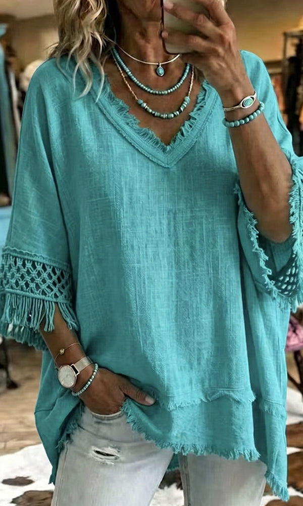 Ianthe - Easygoing Crochet Blouse product image