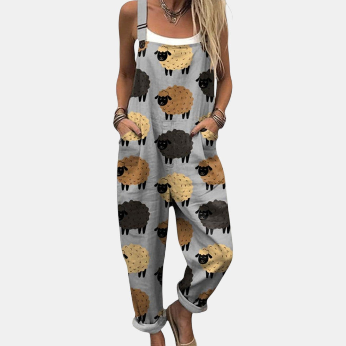 Lavinia | Sheep Print Overall