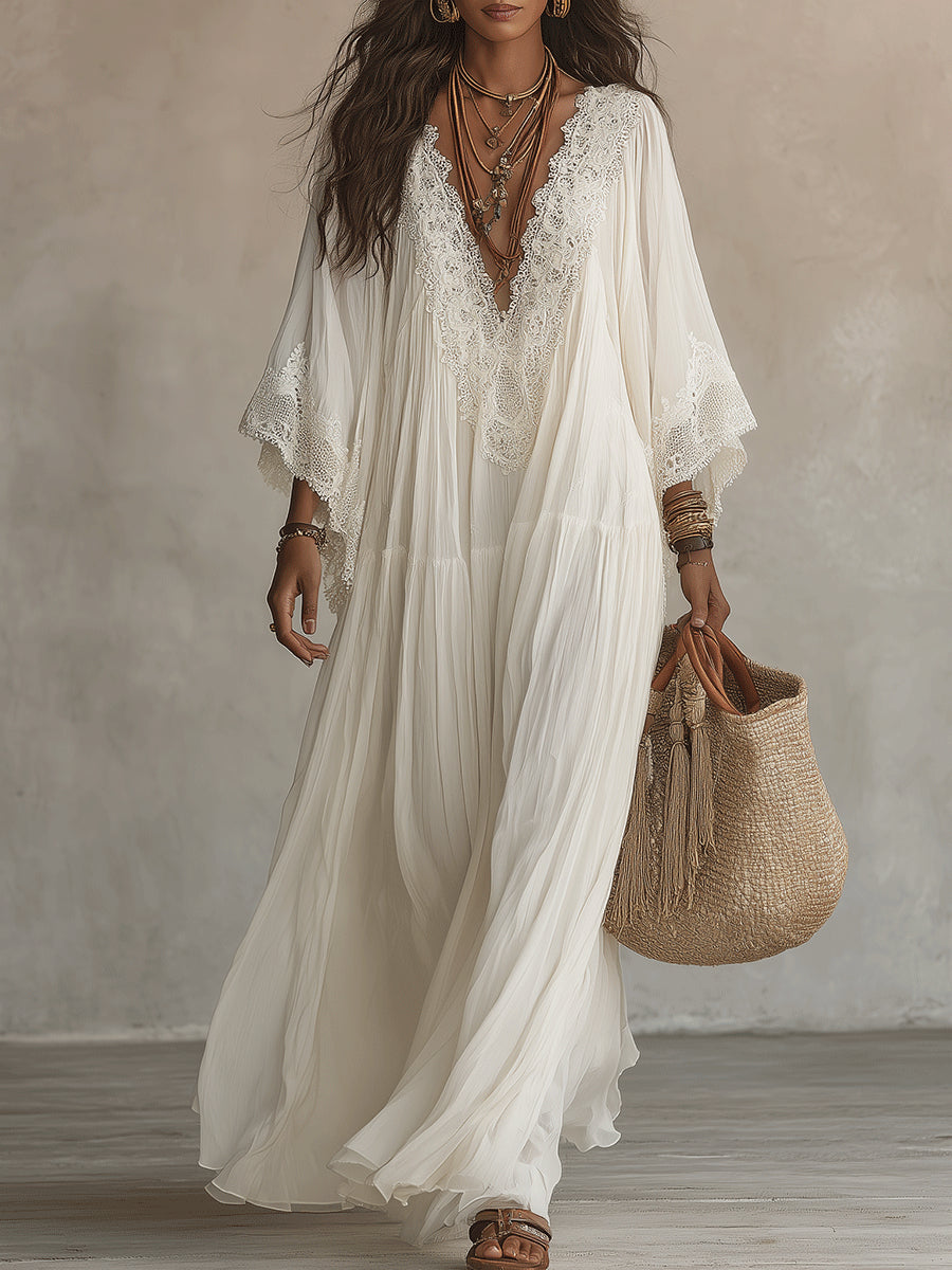 Iridessa - Bohemian Lace Maxi Dress product image