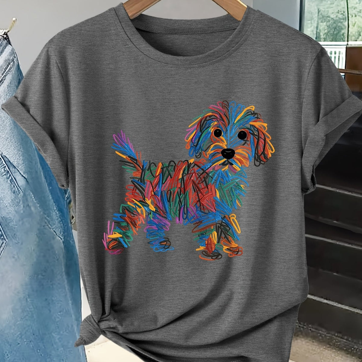 Pippa - Charming Dog Print Tee – view 20