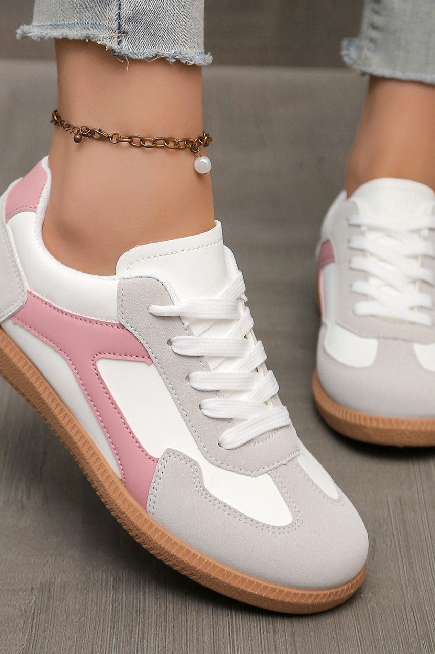 Adaline orthopaedic shoes in blush rose, displayed in a casual setting, suitable for everyday style and comfort.