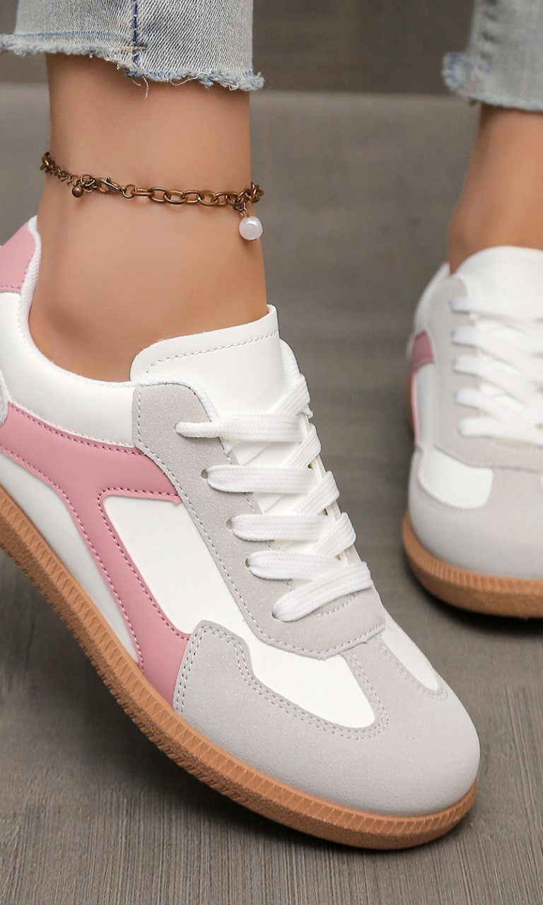 Adaline orthopaedic shoes in blush rose, displayed in a casual setting, suitable for everyday style and comfort.