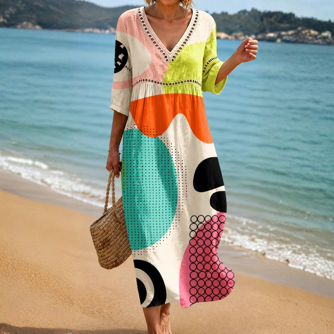 Adelaide - Abstract Print Midi Dress product image