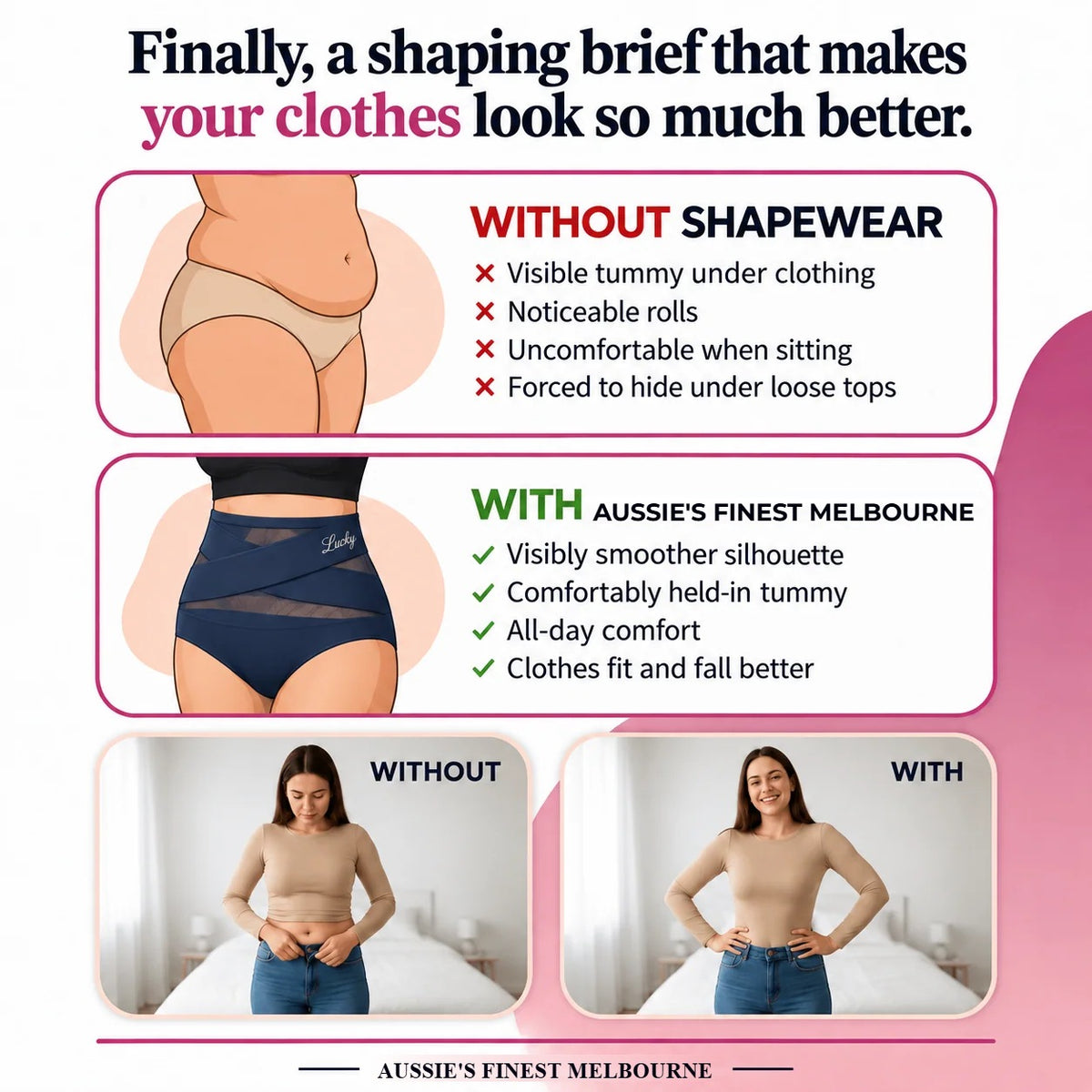 Aeliana - High-Waisted Tummy Control Shaping Briefs