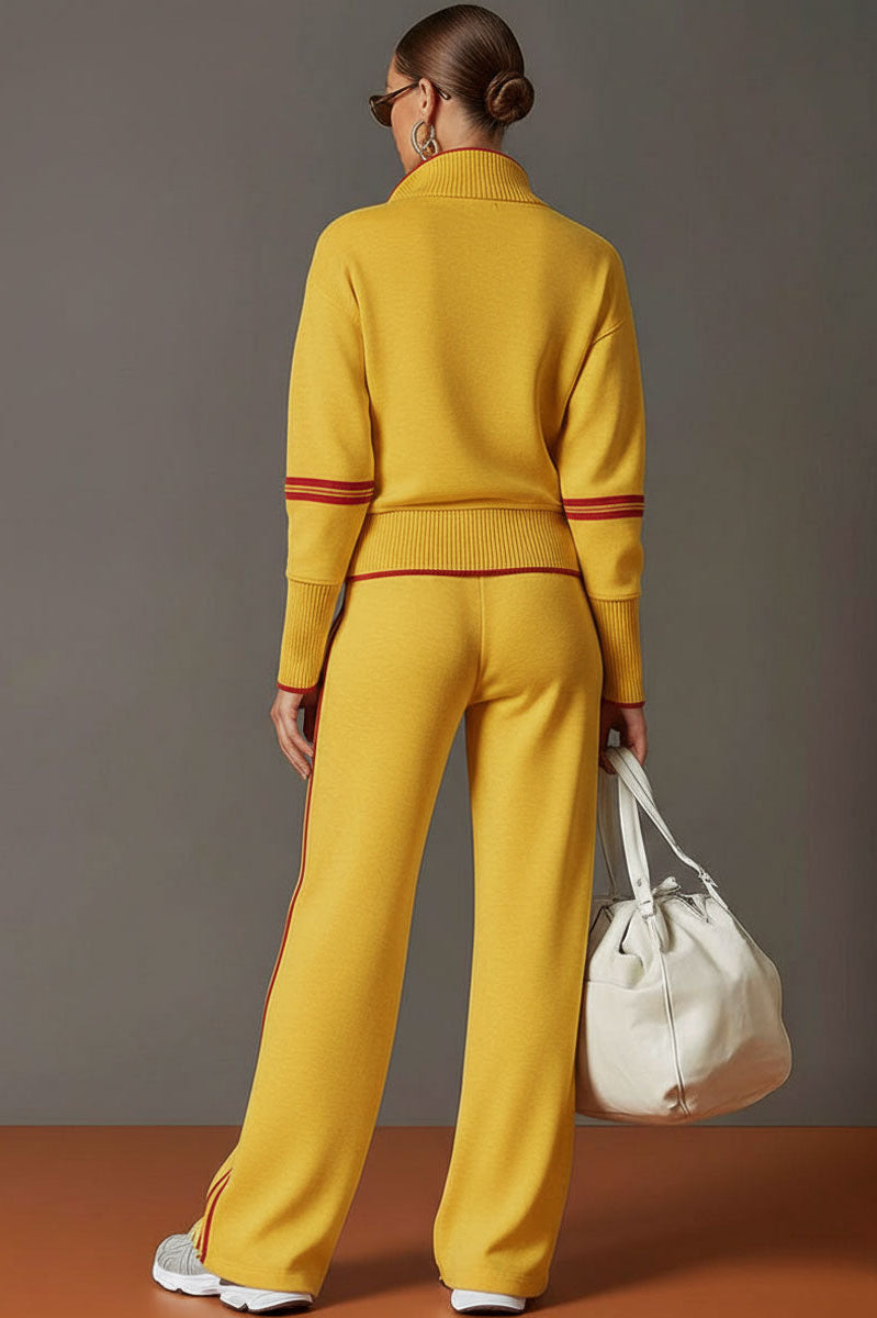 View of the Anouk relaxed fit pants folded, illustrating the easy care and soft material.
