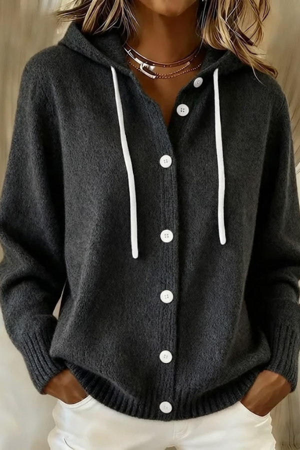 Black Anouk T-shirt laid flat, displaying the classic design and smooth texture of the fabric.