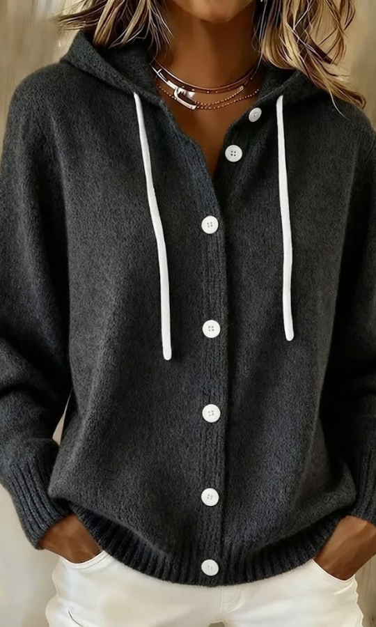 Black Anouk T-shirt laid flat, displaying the classic design and smooth texture of the fabric.