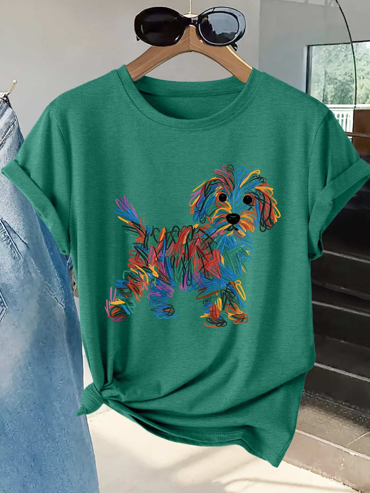 Pippa - Charming Dog Print Tee – view 2
