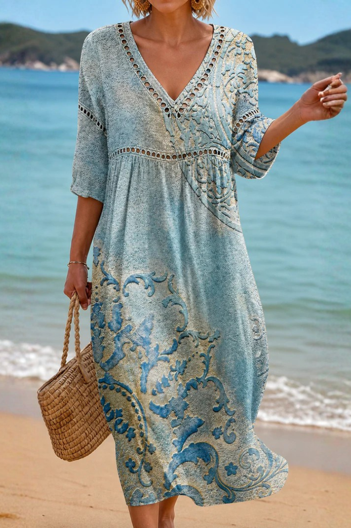 Eviana - Patterned Midi Dress product image