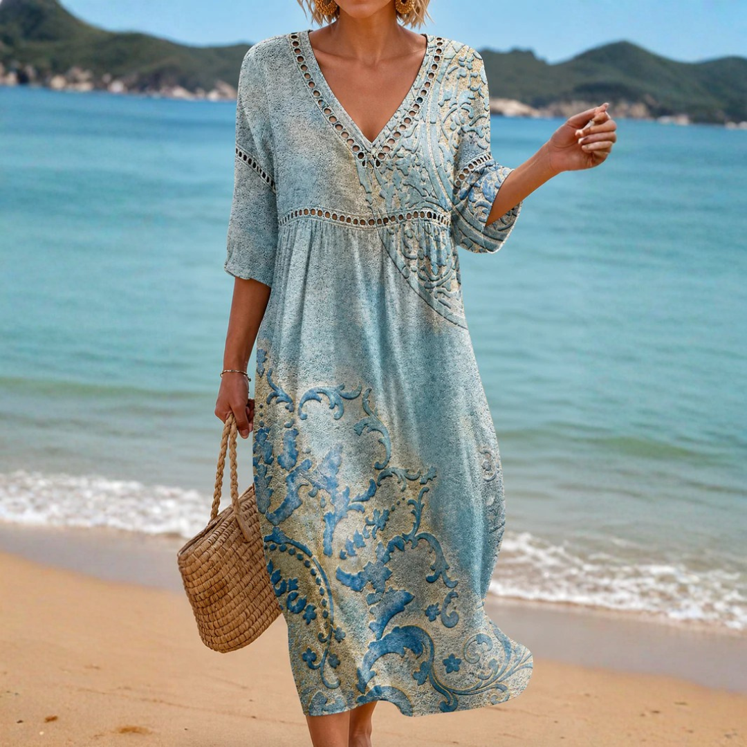 Eviana - Patterned Midi Dress product image