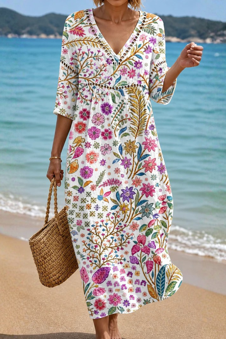 Ilyana - Floral Patterned Midi Dress product image