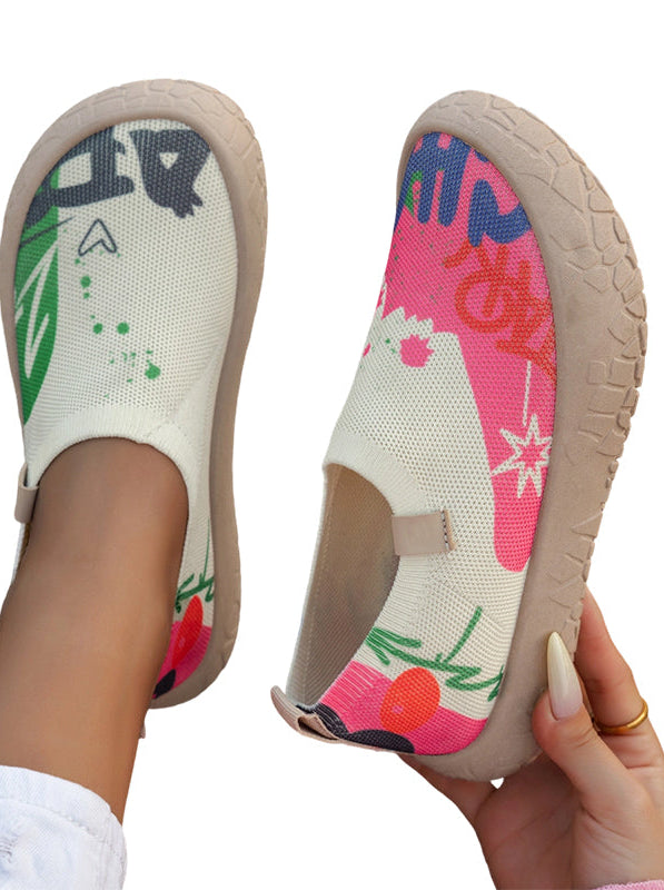 Top-down view of the Inez slip-on shoes, highlighting the laceless design and overall shape.