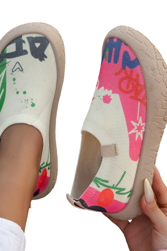 Top-down view of the Inez slip-on shoes, highlighting the laceless design and overall shape.