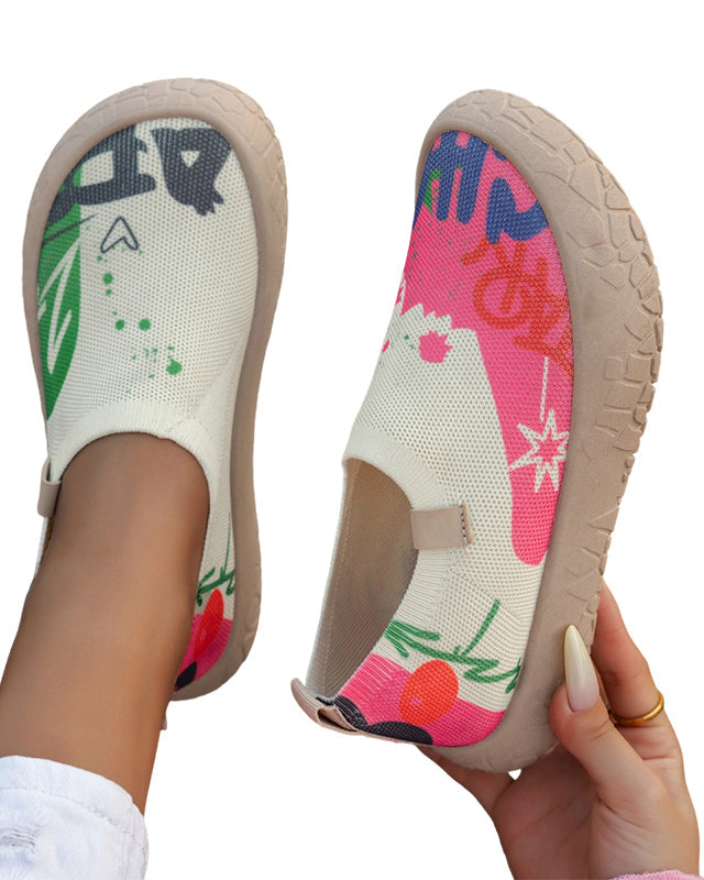 Top-down view of the Inez slip-on shoes, highlighting the laceless design and overall shape.