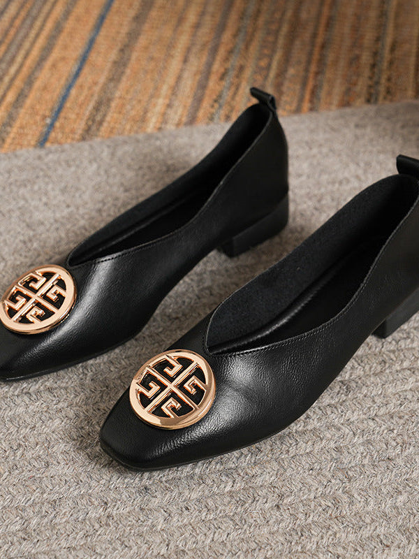 Marlène - Elegant Square-Toe Flats product image