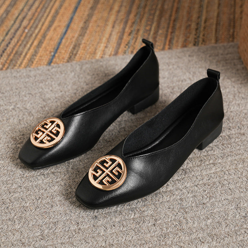Marlène - Elegant Square-Toe Flats product image