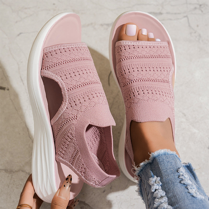 Clara - Knit Platform Sandals Signature product image