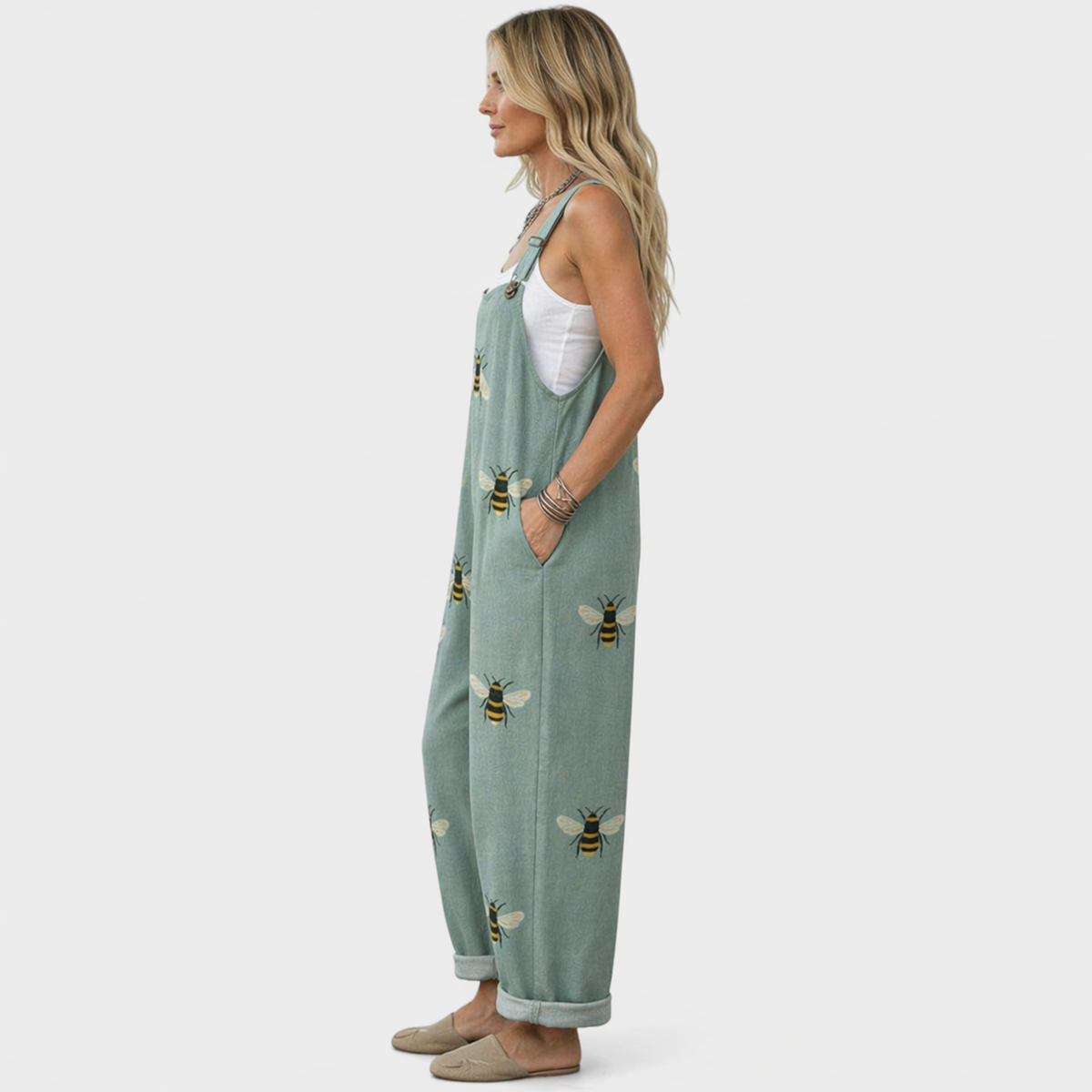 Tabitha | Sage Bee Overall