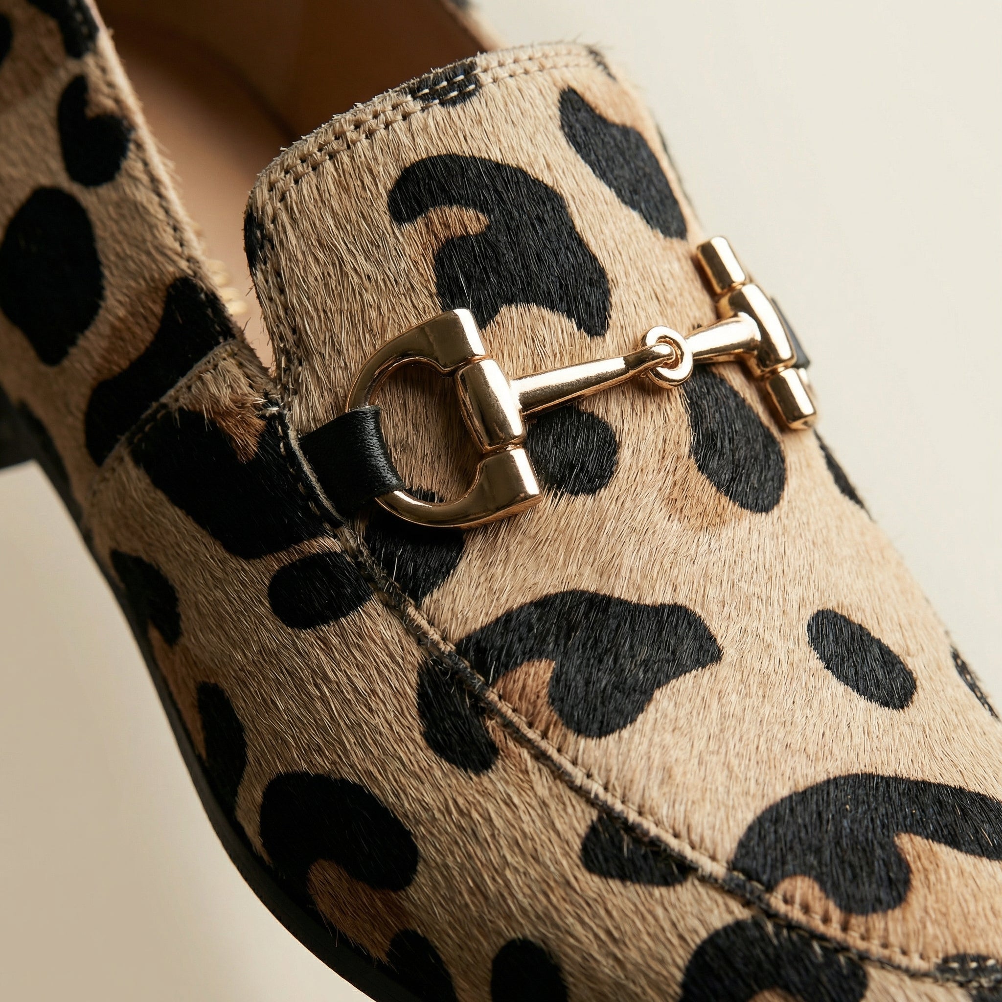 Close-up of the Wren loafer shoes' high-quality fabric blend and sophisticated silhouette.