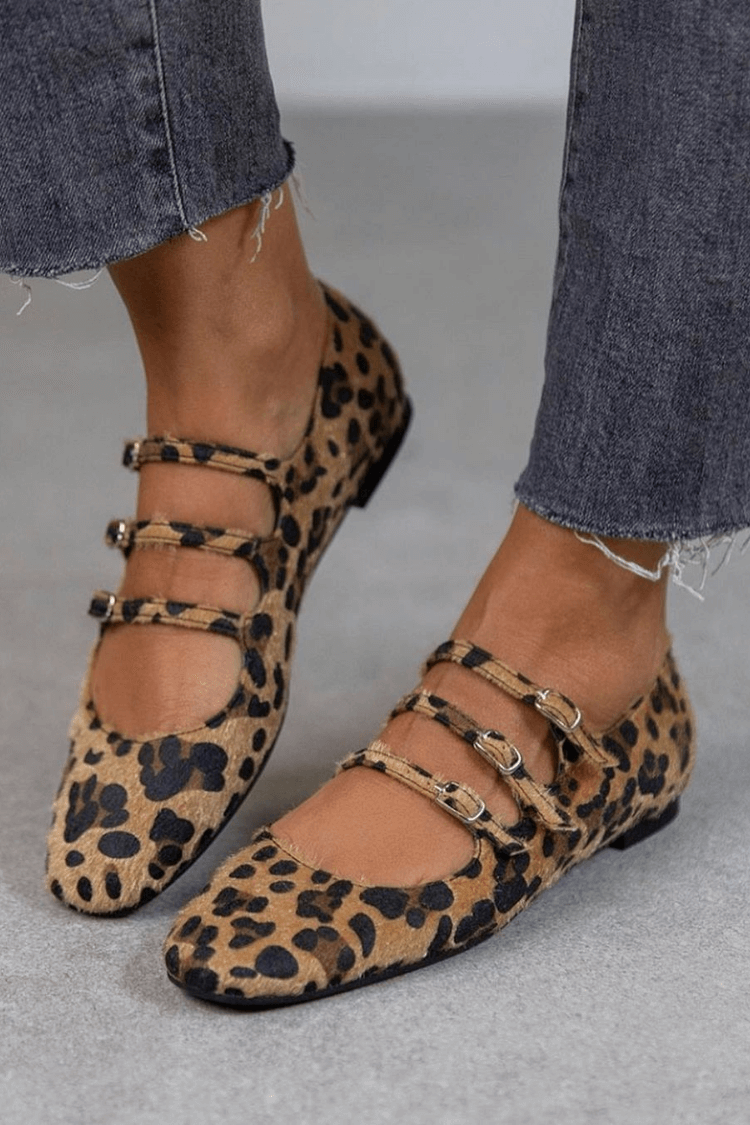 Kendra Chic Leopard Flats