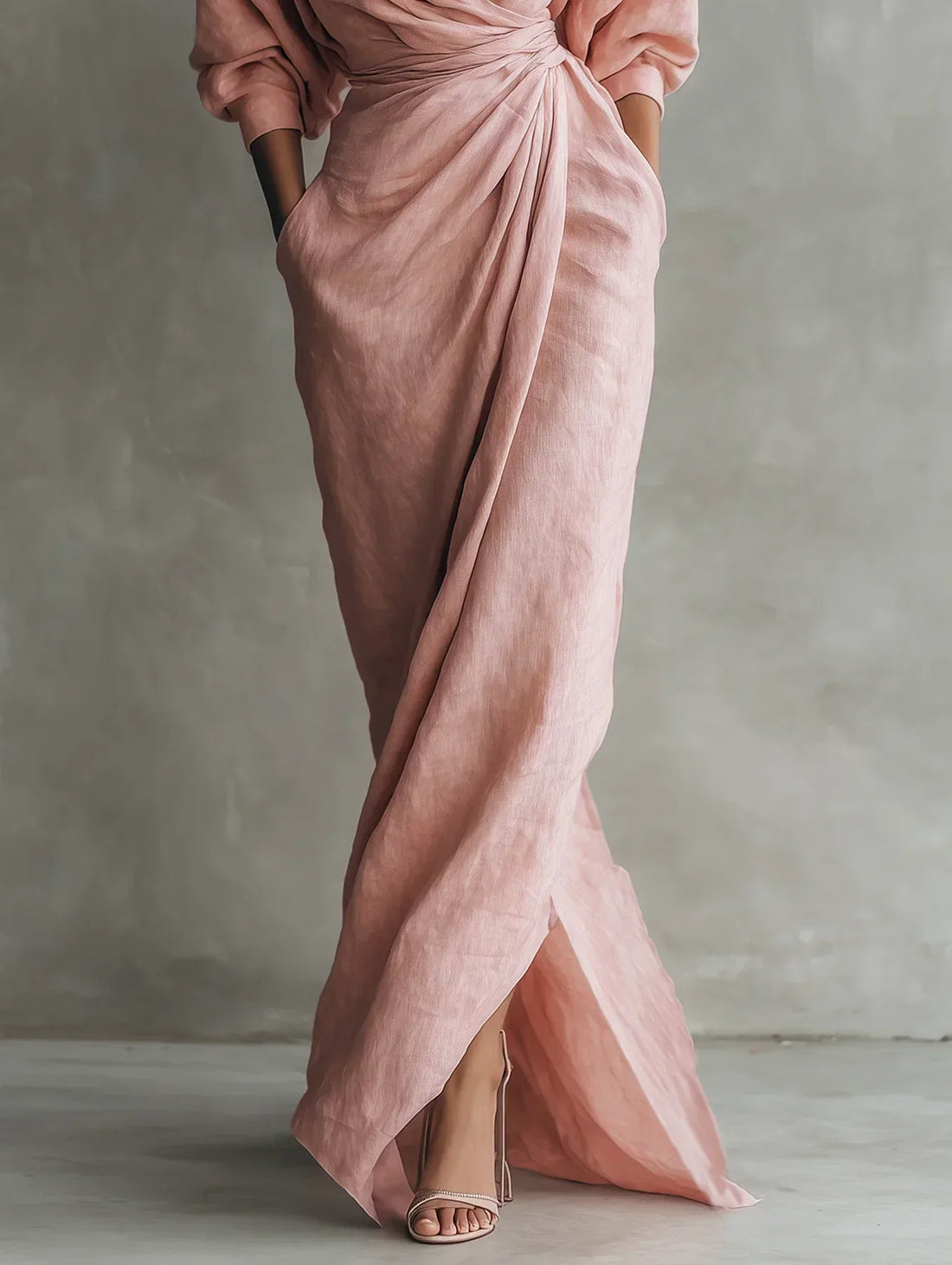 Zylah | Draped V-Neck Maxi Dress