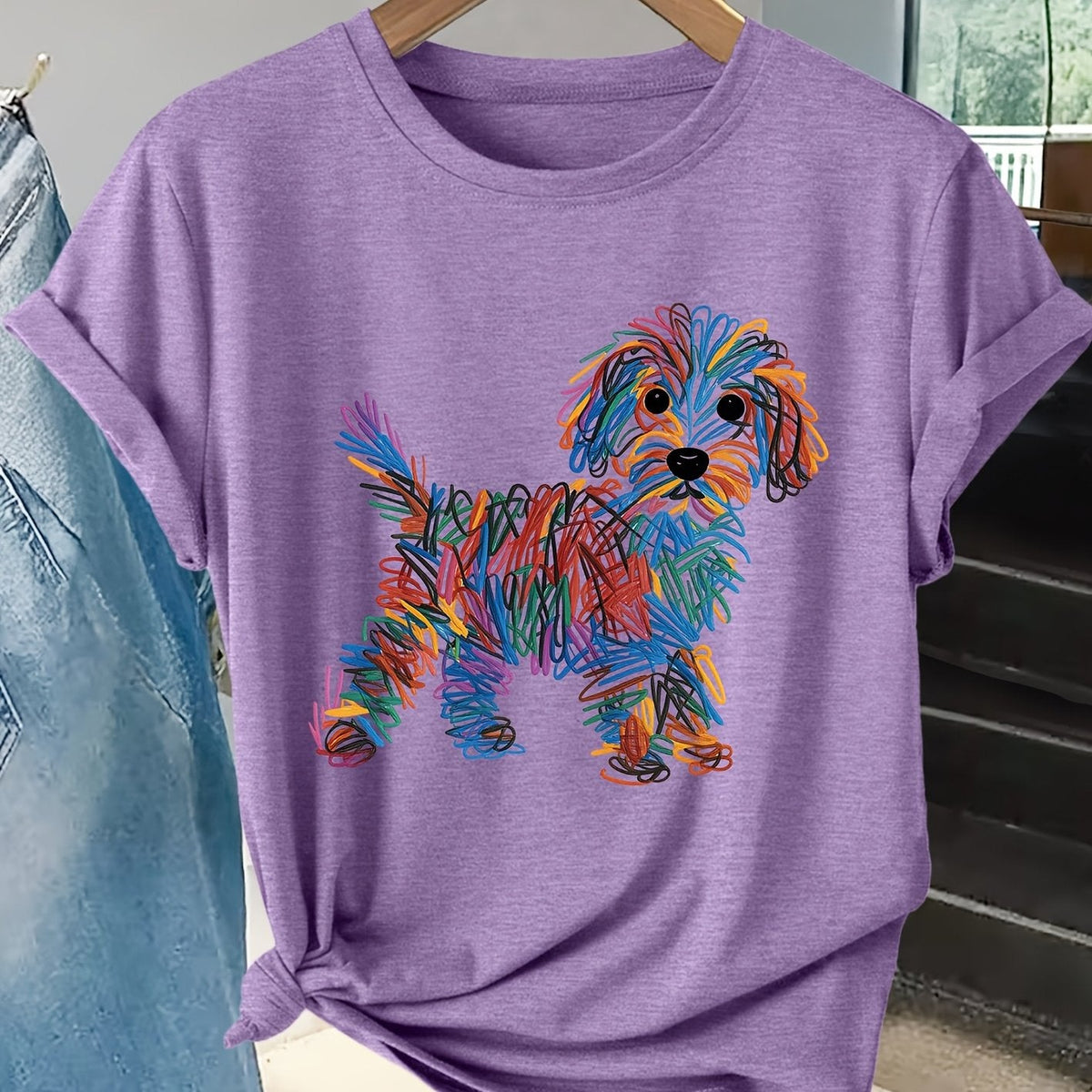 Pippa - Charming Dog Print Tee – view 15