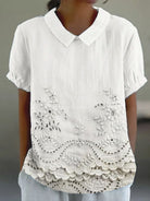 Clemency | Floral Collared Top