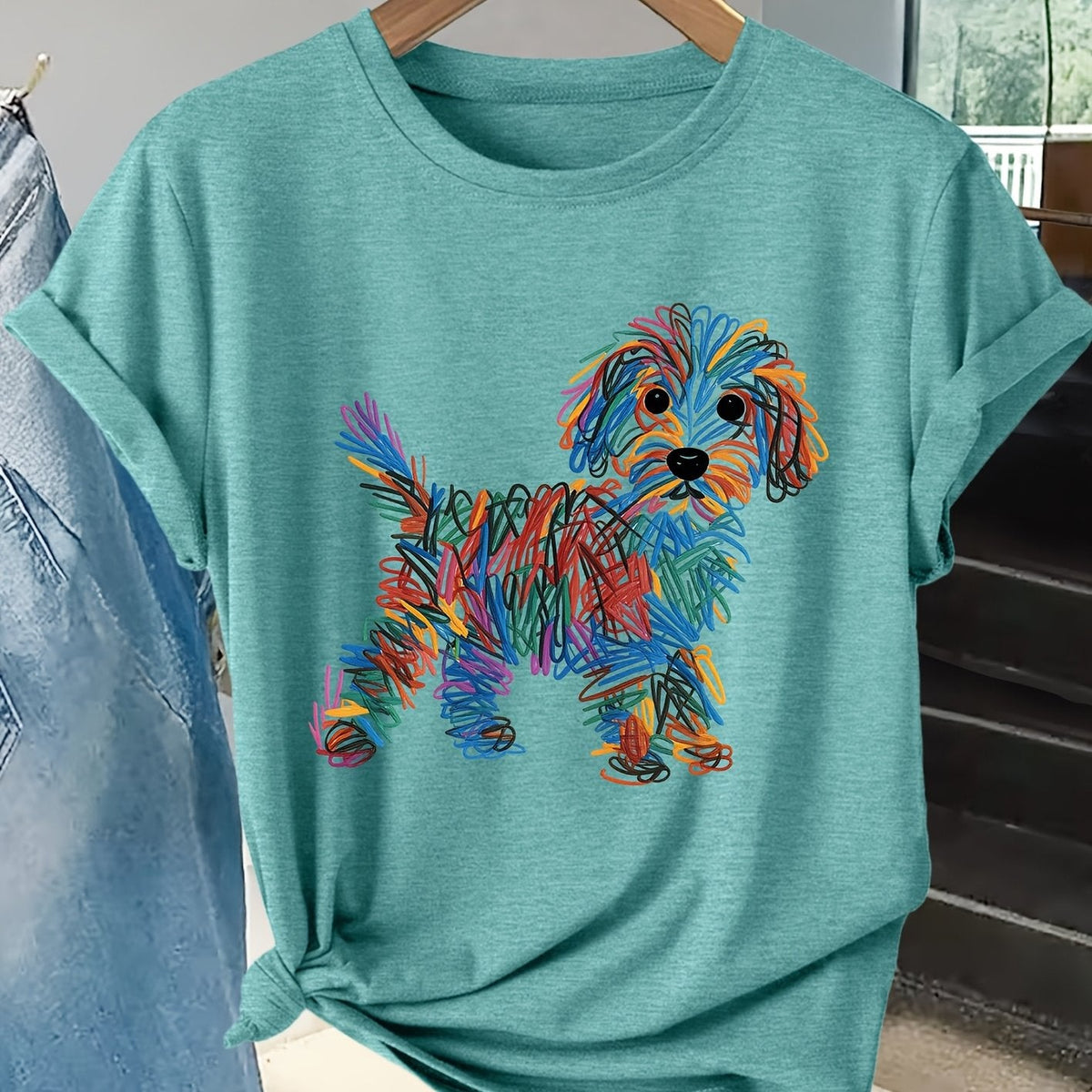 Pippa - Charming Dog Print Tee – view 14