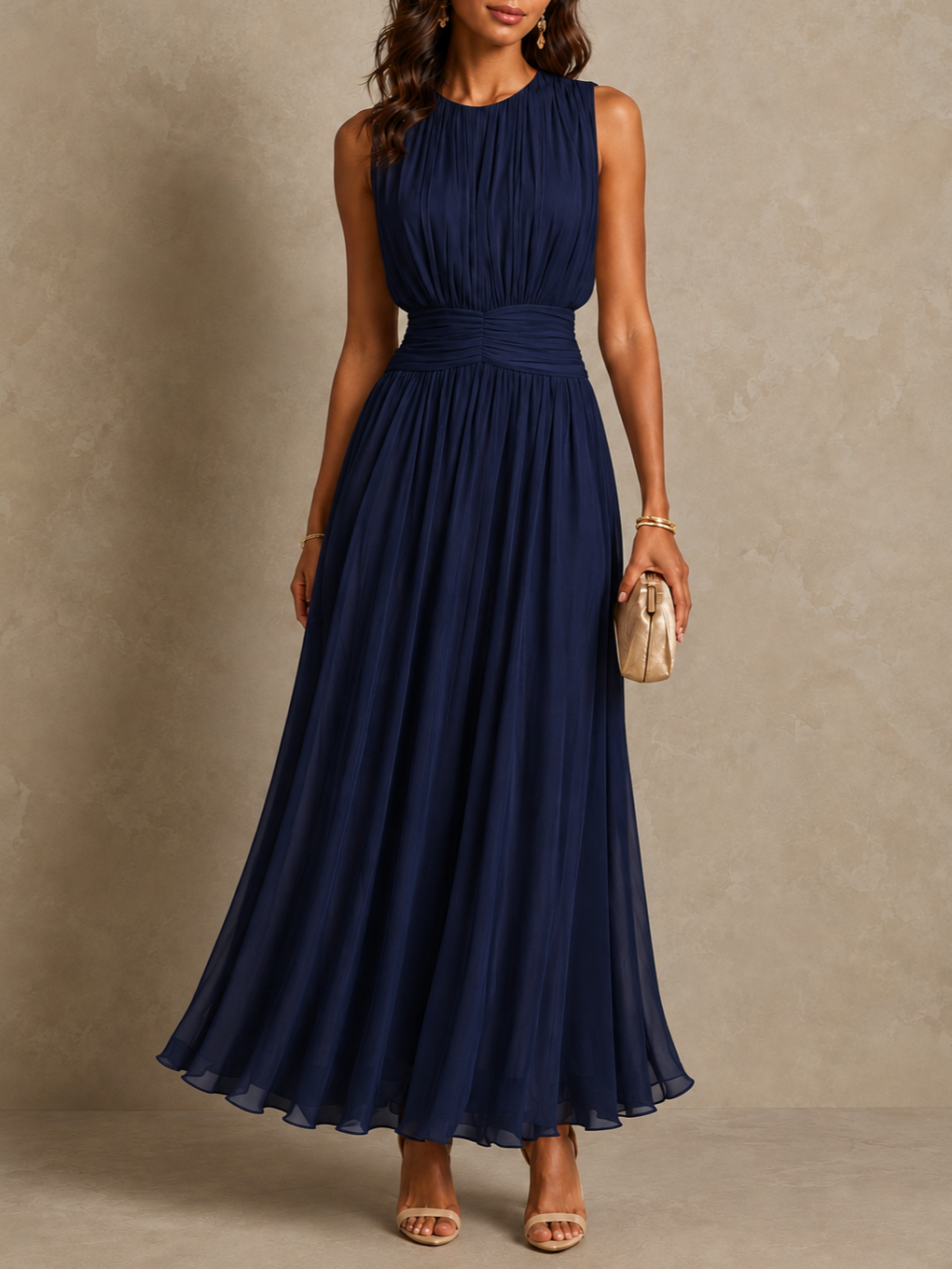 Hydrangea - Chiffon Maxi Dress product image