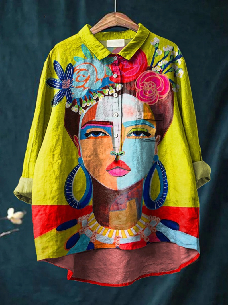 Livia Artistic Portrait Casual Shirt