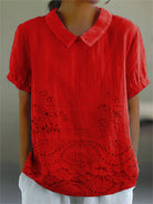 Clemency | Floral Collared Top