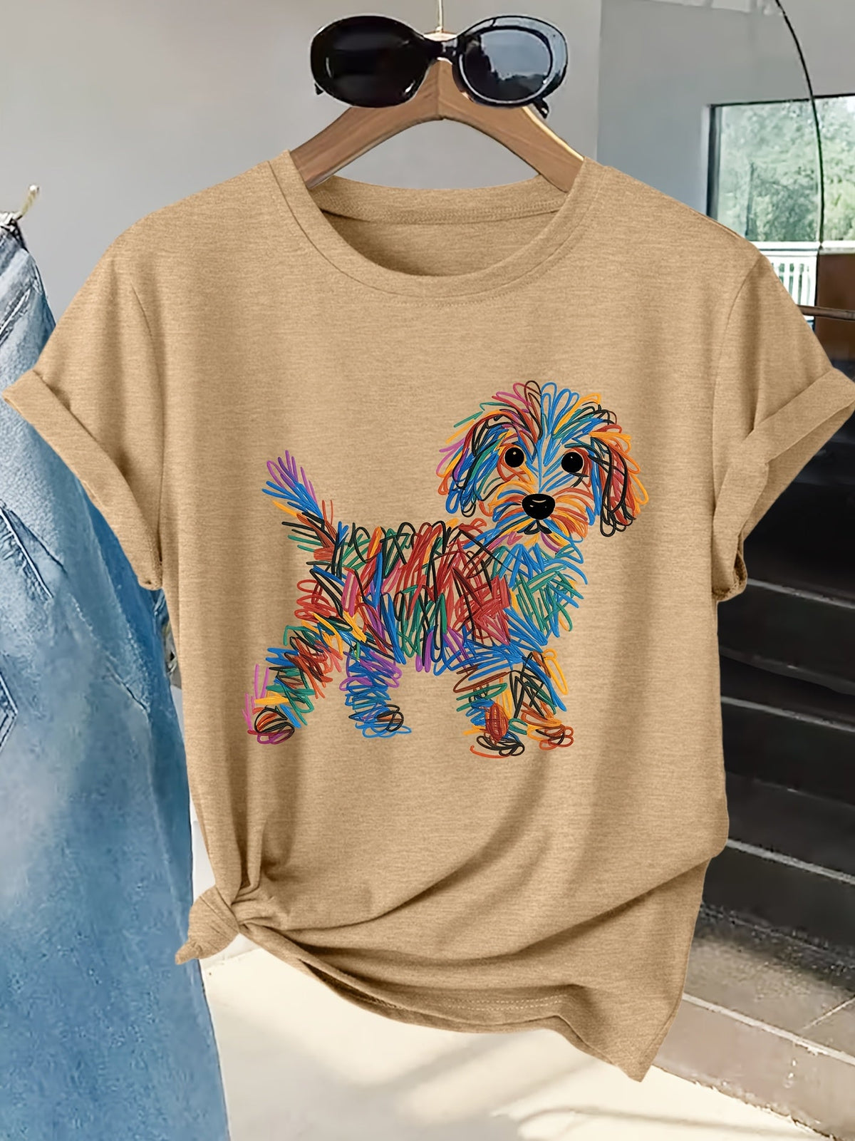 Pippa - Charming Dog Print Tee – view 5