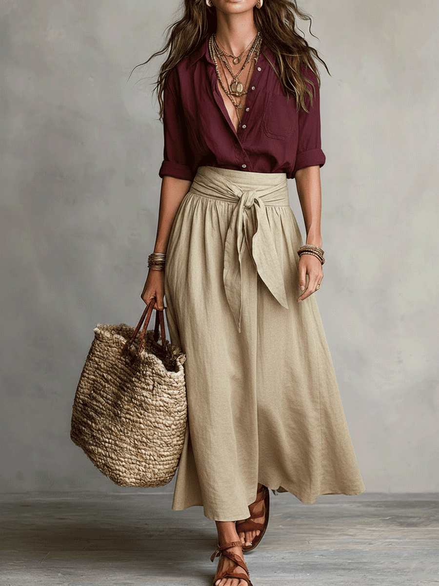 Antonia - Boho Skirt Set