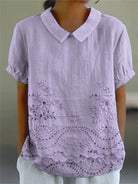 Clemency | Floral Collared Top