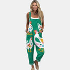 Clemency | Green Goose Print Overall