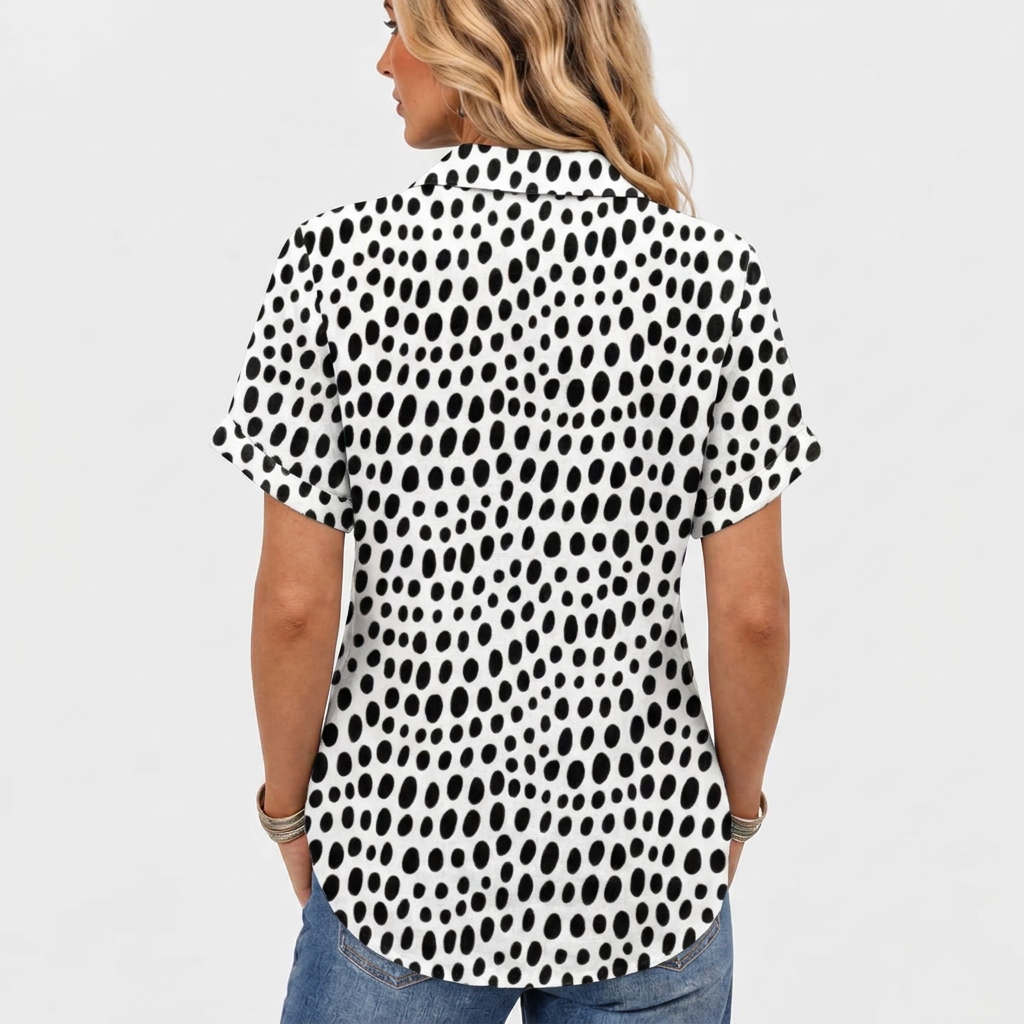 Mirabel | Polka Dot Collared Top