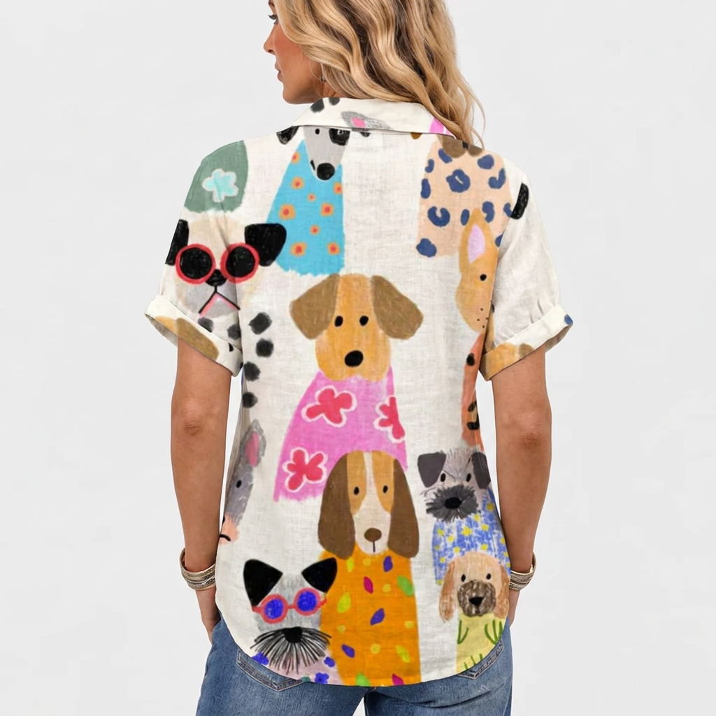 Hermione | Canine Collared Top