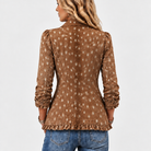 Ingrid | Animal Print Ruffle Jacket