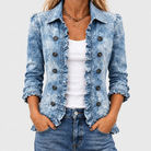 Rosamund | Vintage Botanical Print Ruffle Jacket