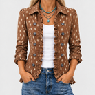 Ingrid | Animal Print Ruffle Jacket