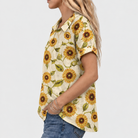 Lavinia | Sunflower Collared Top