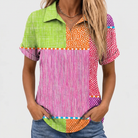 Augusta | Patchwork Collared Top