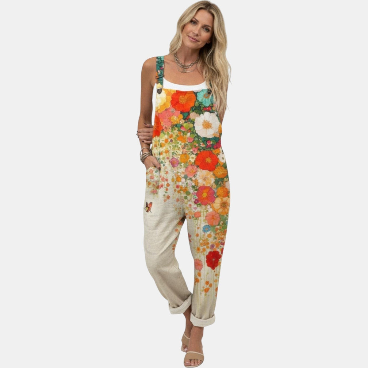 Adelina | Poppy Patchwork Overall